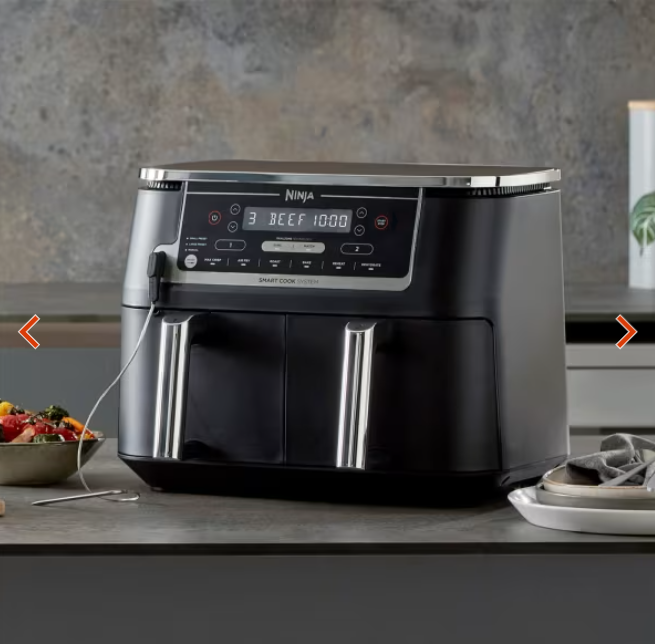đNinja Air Fryer Dual Zone MAX avec thermosonde