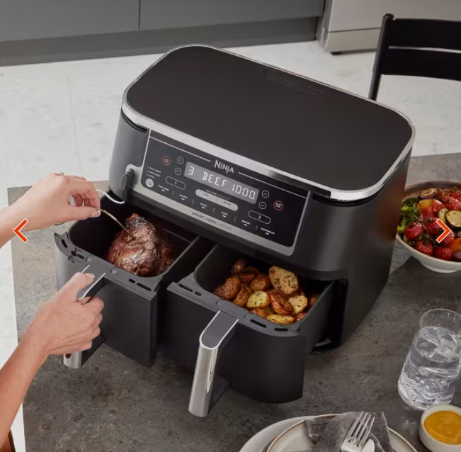 đNinja Air Fryer Dual Zone MAX avec thermosonde